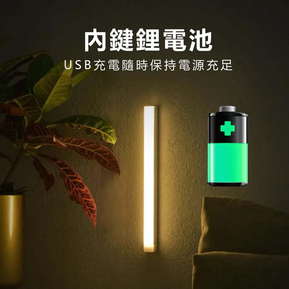 EDSDS EDS-G2020 LED Rechargeable Magnetic Human Body Sensor Light 20CM Stepless Dimming USB Rechargeable Night Light, , large