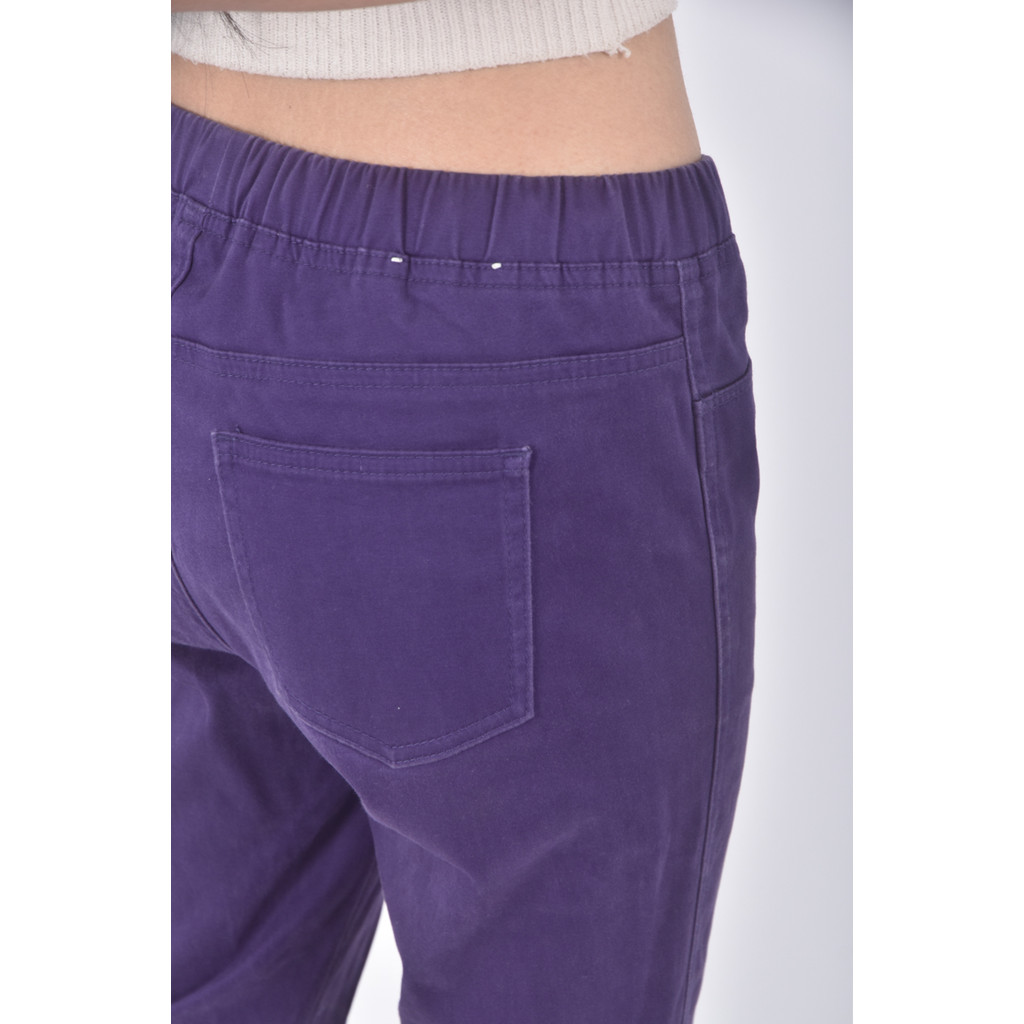 (L) uniqlo棉質紫色長褲二手衣, , large