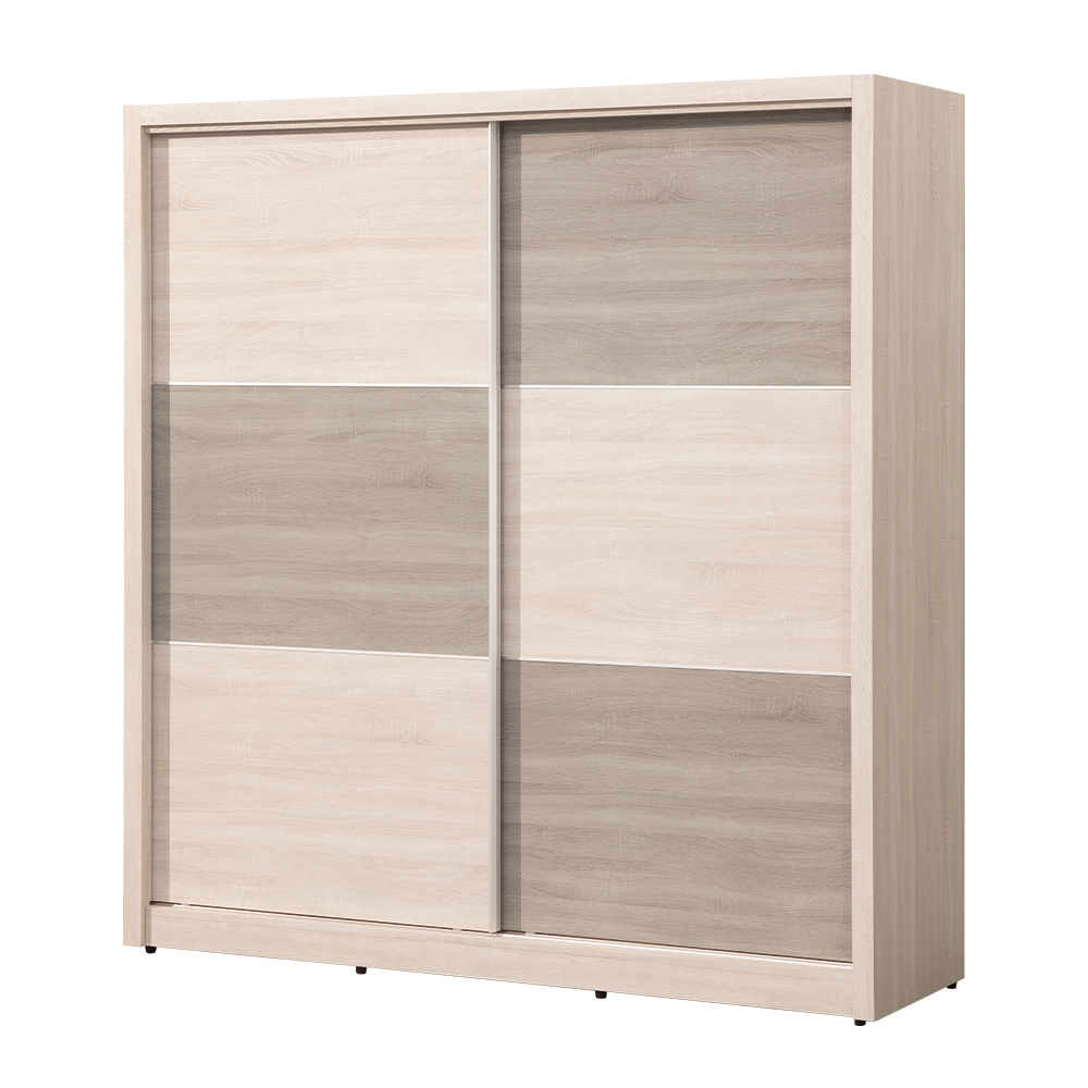 【唯熙傢俱】海瑟薇雙色6x7尺滑門衣櫃, , large