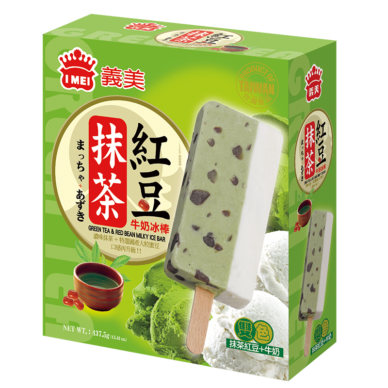 I-MEI Green Tea  Red Been Milky Ice Bar, , large