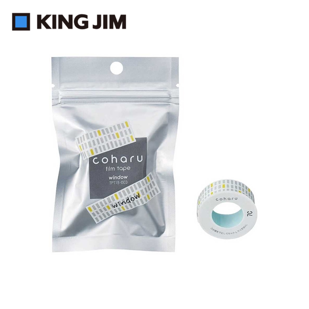*需預訂【KING JIM】TEPRA LITE 熱感式標籤薄膜自黏膠帶 15mm(圖案)盛開(TPT15-010), , large