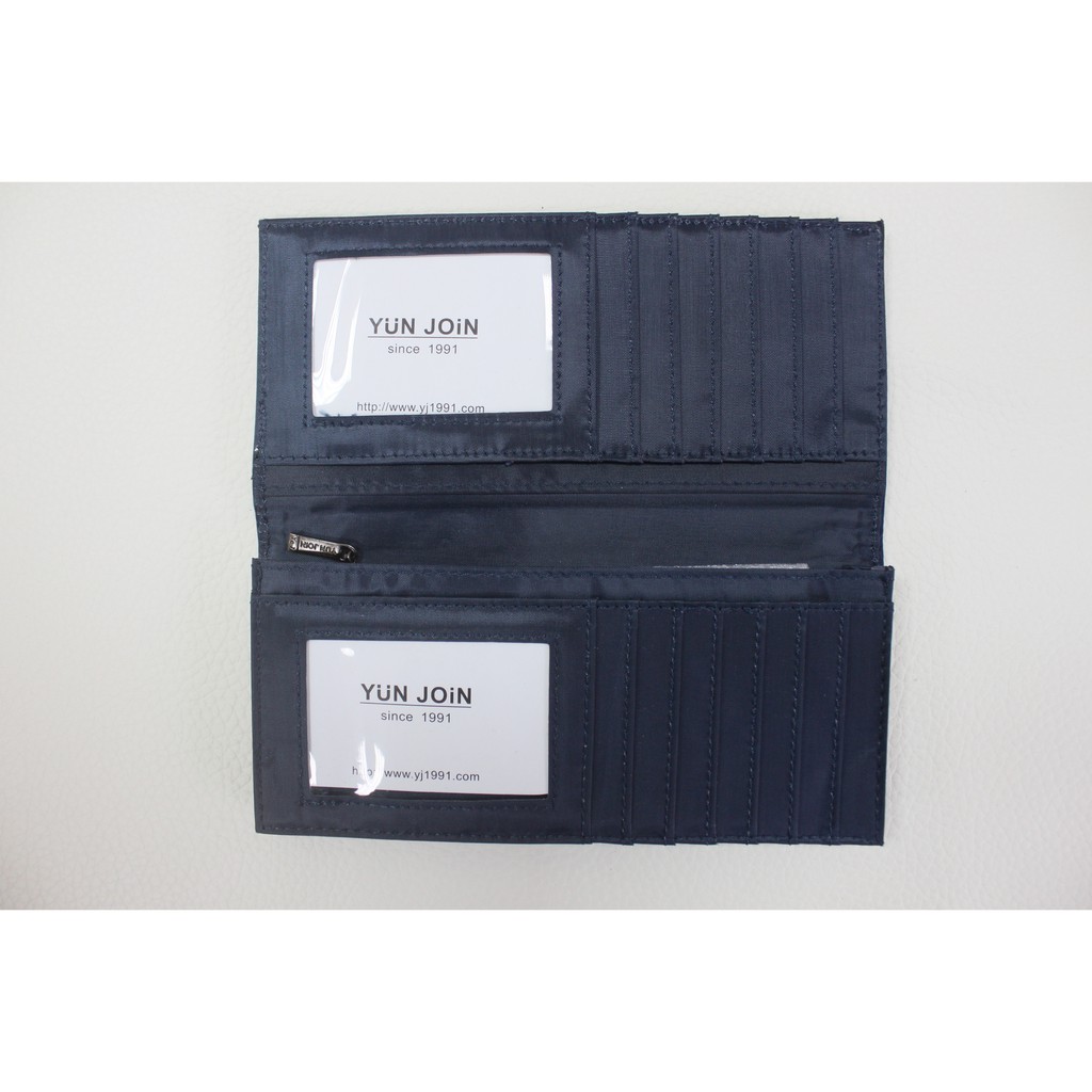 【YUNJOIN】飛行版長夾 皮夾 尼龍夾 系紋尼龍 絲滑手感, , large