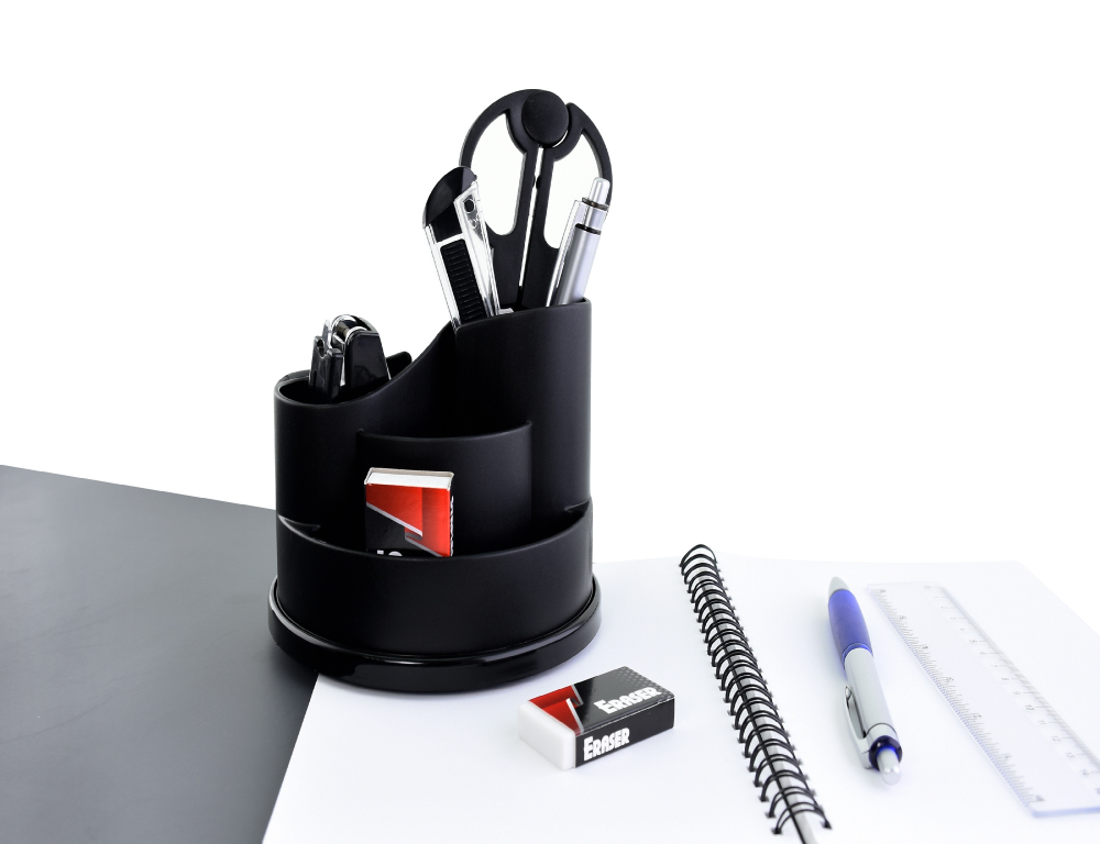 【O-Life】 Rotating Storage Box-Black, , large