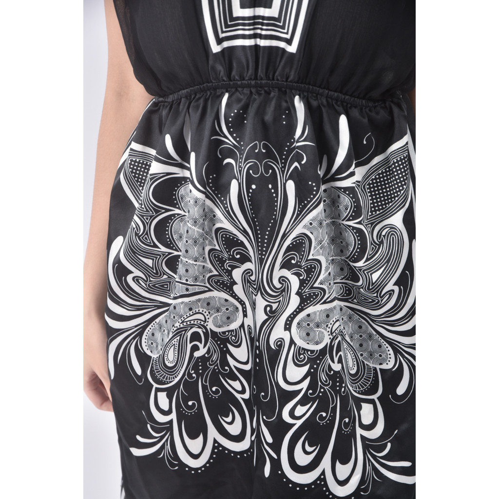 (S) 質感V領黑色洋裝二手衣, , large