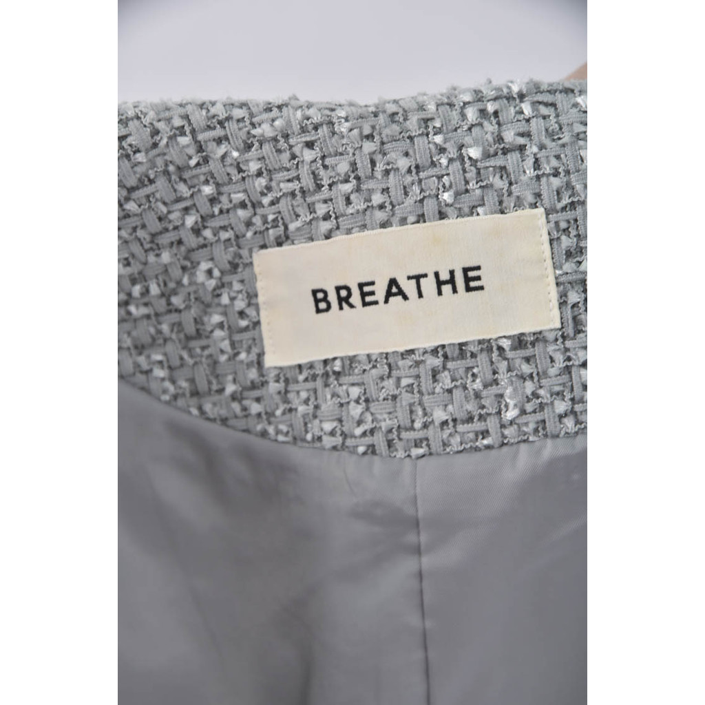 (S) breathe小香風小香風灰色外套二手衣, , large