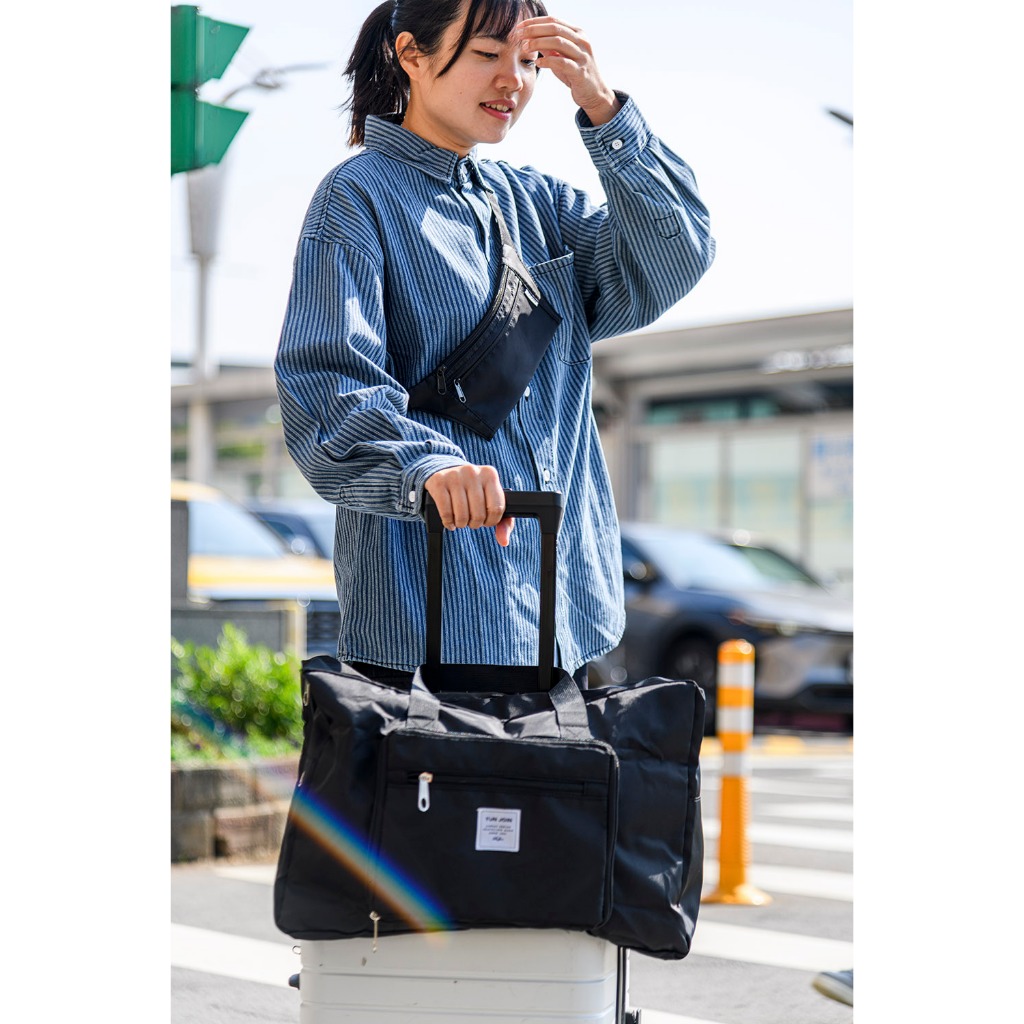 【YUNJOIN】 Lightweight foldable travel trolley bag, , large