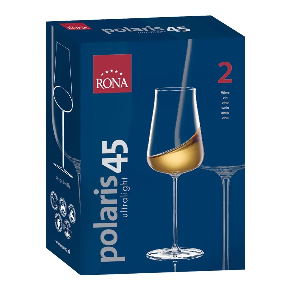 RONA Polaris花花世界-白酒杯450ml(雙入禮盒)[享恩貿易], , large