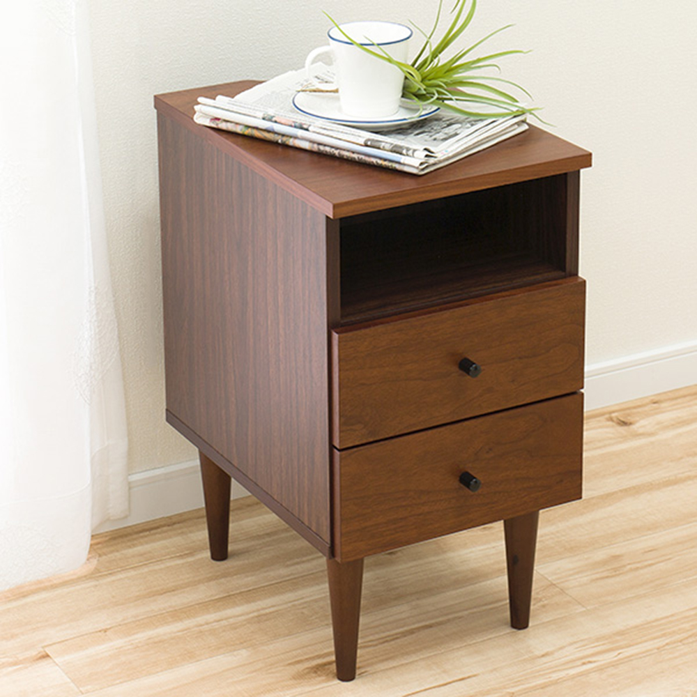 《C&B》代代木和風實用收納床邊櫃, , large