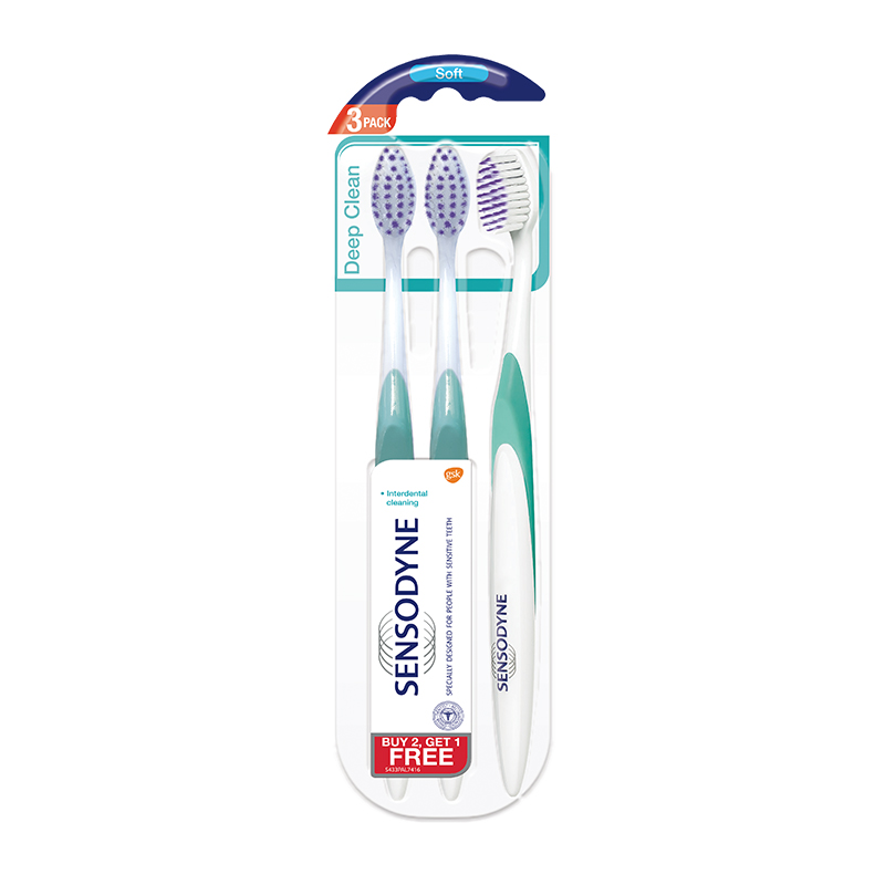 Sensodyne Deep Clean Toothbrush X3, , large