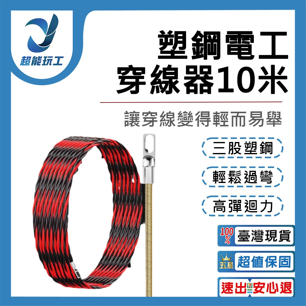 10-meter cable threader including tensioner, , large