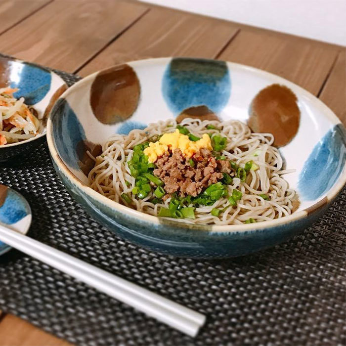 【毓秀堂】AWASAKA 筆青 陶瓷麵碗(百丸), , large