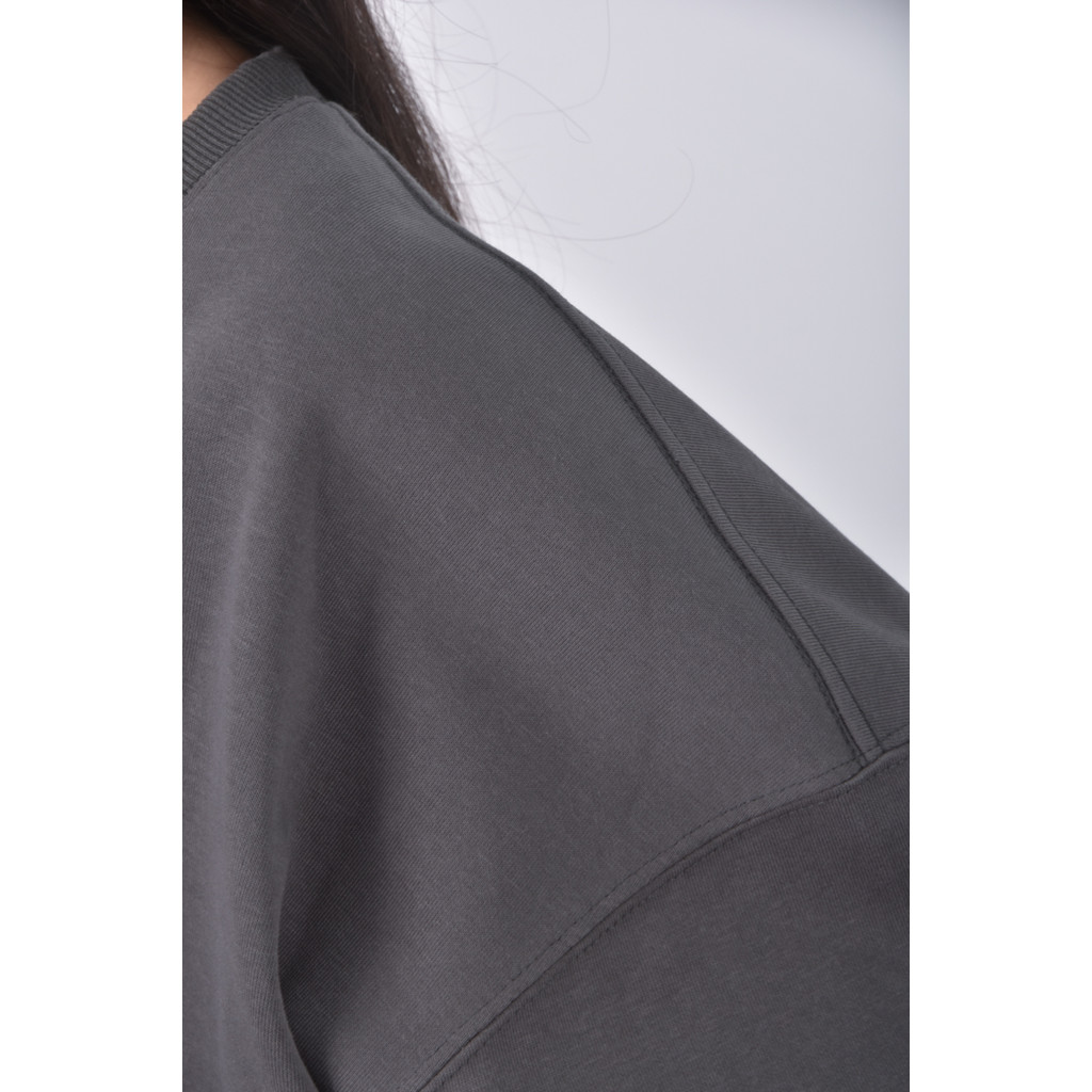 (2XL) 質感棉質圓領綠色長袖上衣二手衣, , large