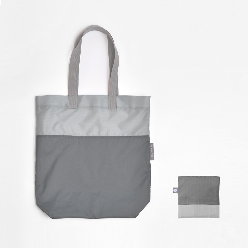 FLIP & TUMBLE SHOPPING BAG (GREY), , large