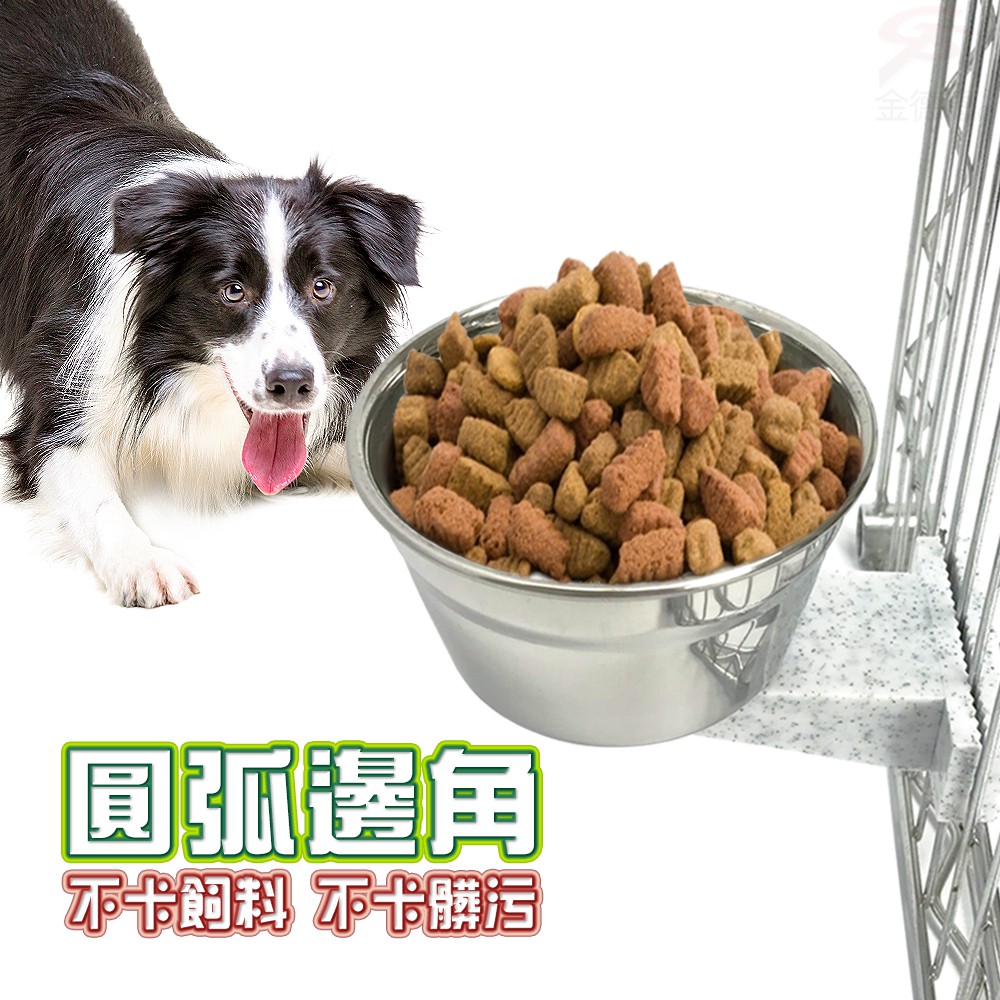 金德恩 GS MALL 美國製造 寵物餵食碗 600cc 飼料碗 餵食碗 不鏽鋼碗 飼料盤 飲水器 餵食盤 寵物碗 LIXIT, , large