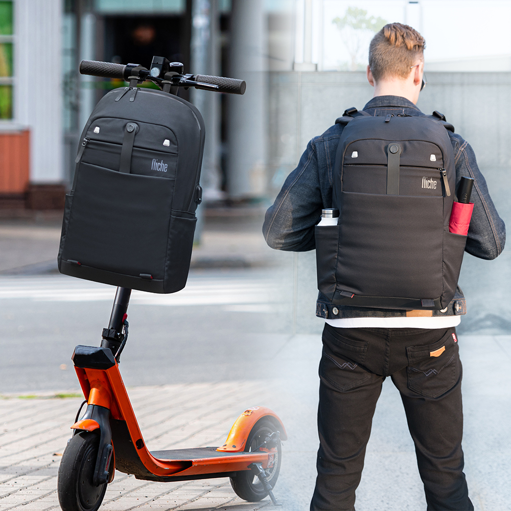 【Niche 樂奇】城市旅人巨爵座旅行後背包 N-19203 電腦包 手機包 3件組, , large