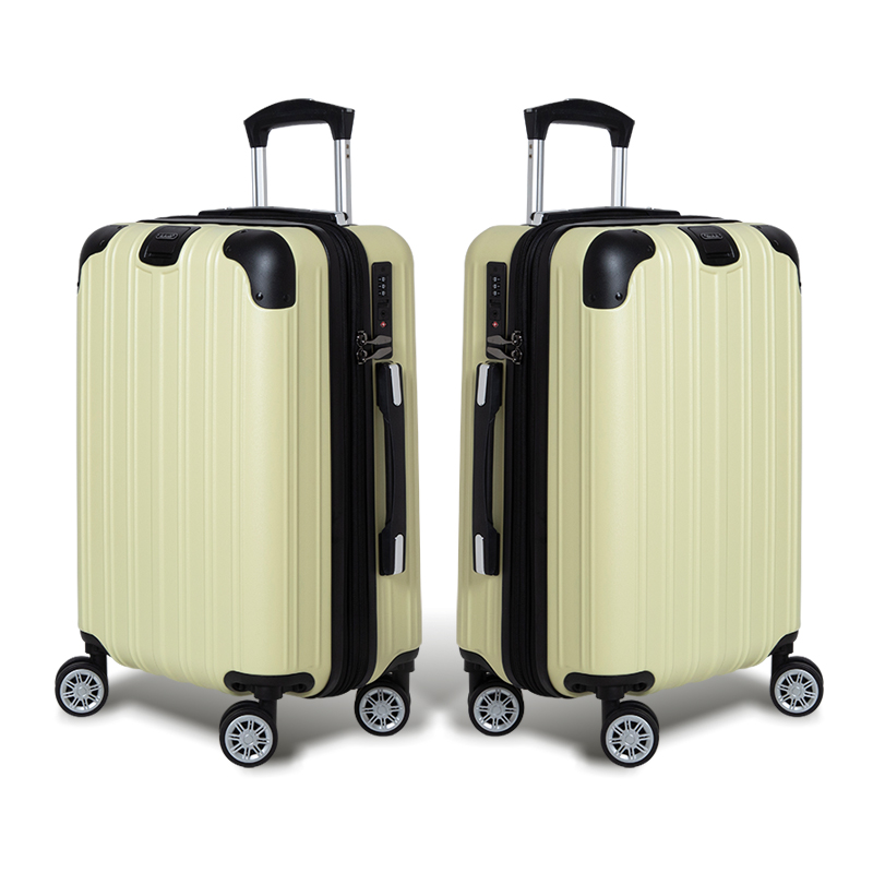 【Alldma鷗德馬】25吋熱銷款拉鏈行李箱Z2S-檸檬黃(贈保護套C2+B2棋盤束帶+多功能海關鎖)