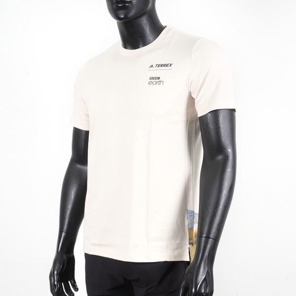 Adidas U BBC GFX TEE 3 男女 短袖 上衣 T恤 休閒 戶外 運動 棉質 舒適 米 [HE5252], , large