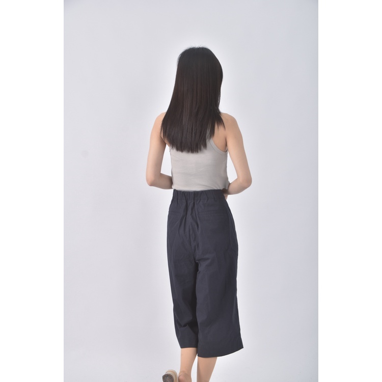 (L) opaque clip高腰質感藍色長褲二手衣, , large