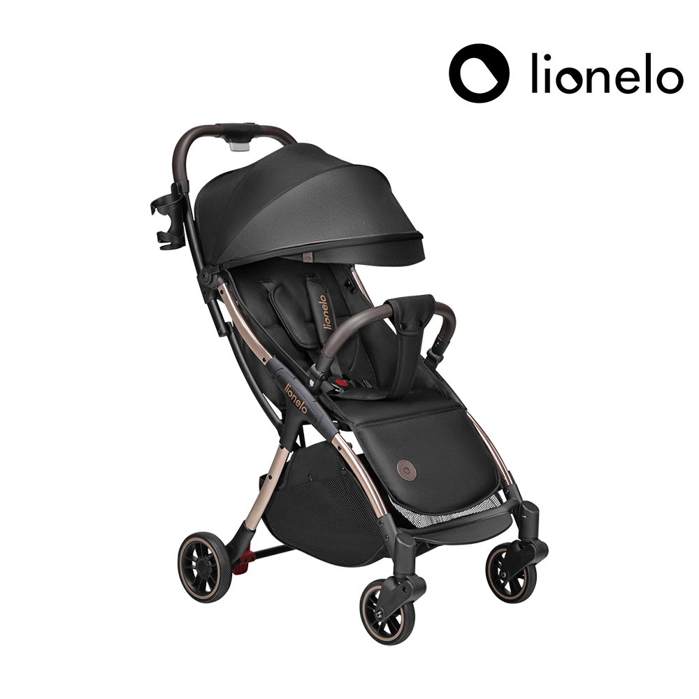【Lionelo】瞬收型全配嬰幼兒手推車 Julie One 伯爵黑 (可登機 可平躺 單向推車), , large