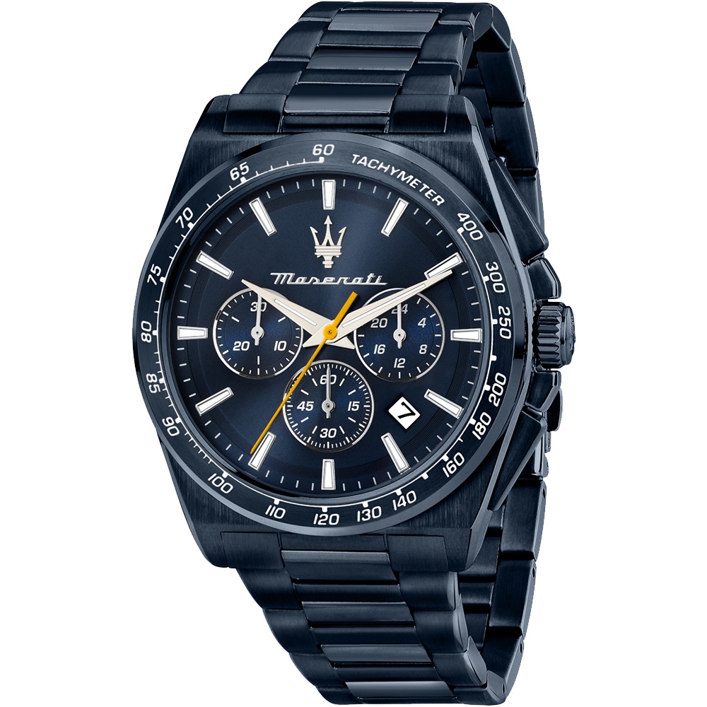 MASERATI 瑪莎拉蒂 Velocità系列 三眼計時手錶 送禮推薦-43mm R8873652008