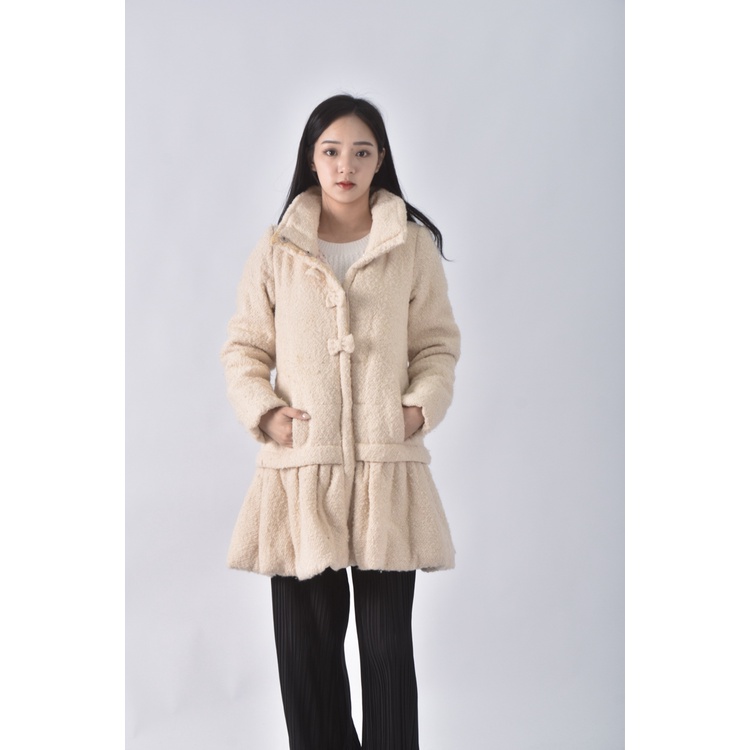(M) 【房業涵私服】liz lisa蝴蝶結白色外套二手衣, , large