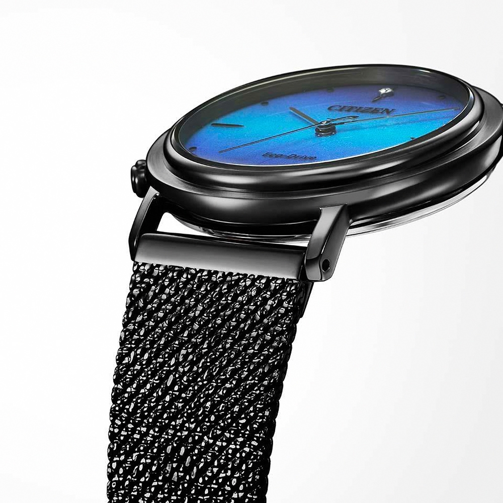 CITIZEN 星辰 L系列 廣告款 光動能女錶 套錶 EM1005-42L, , large
