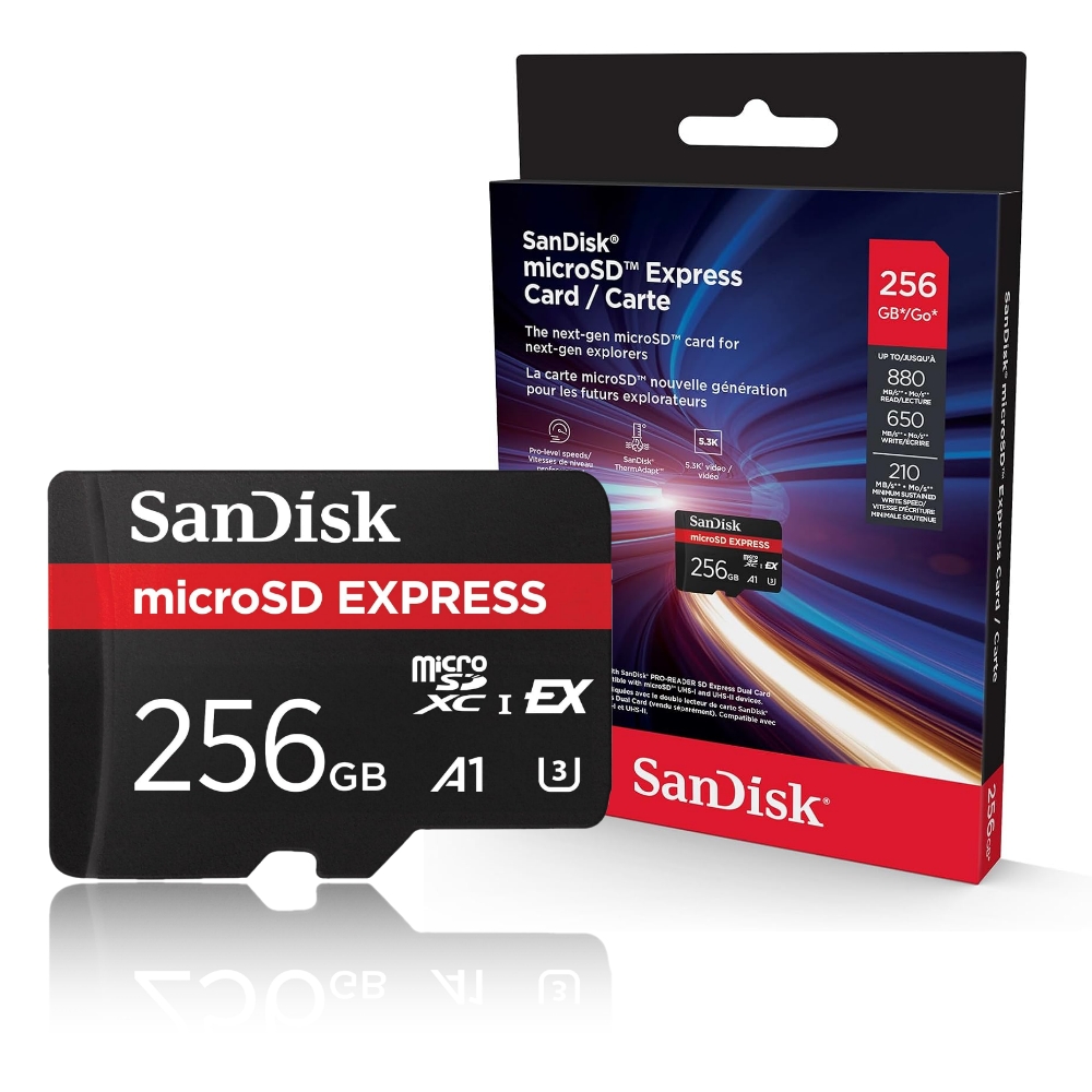 SanDisk EXPRESS 256G UHS-I U3 A1 microSDXC, , large