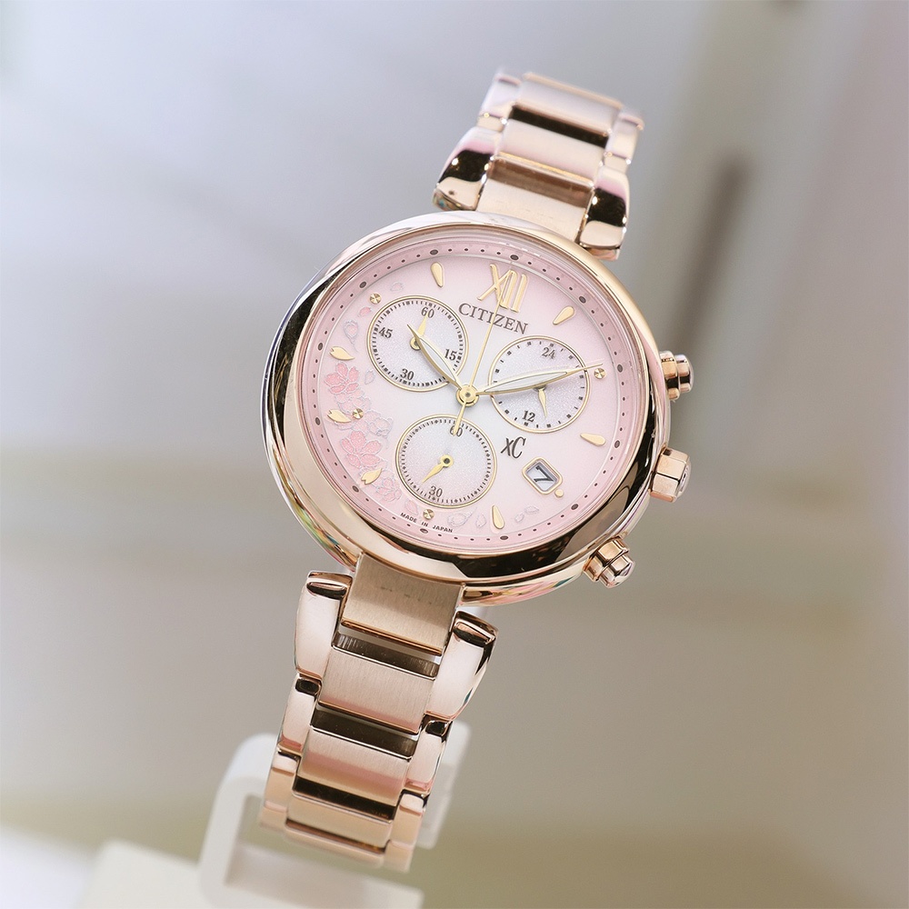 CITIZEN 星辰 XC Hebe田馥甄廣告配戴款 亞洲限定 光動能計時女錶 FB1456-65X, , large