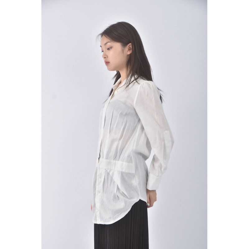 (S) jeoujin質感棉質純棉白色長袖上衣二手衣, , large