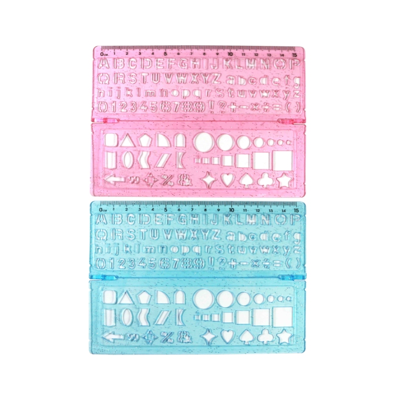 【PENROTE 筆樂】多功能模板尺 藍, , large