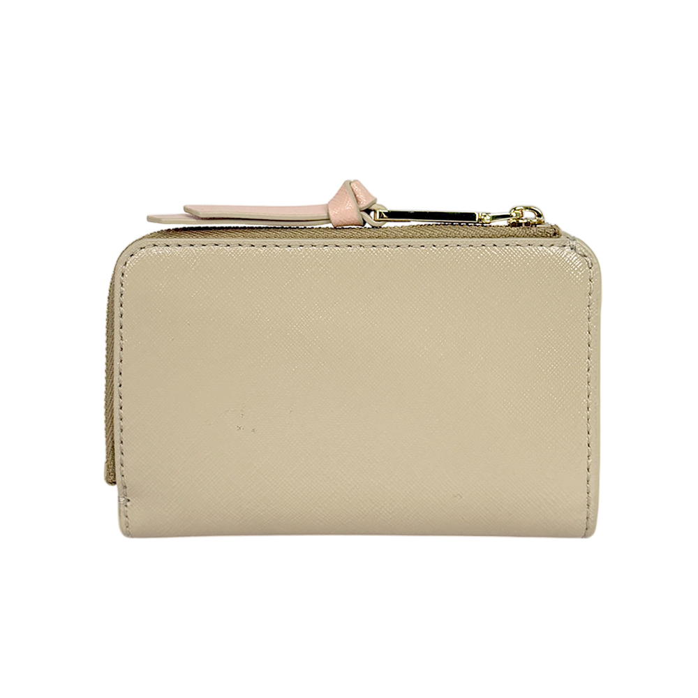 MARC JACOBS The Utility Snapshot 撞色防刮皮革暗釦二折短夾/卡其色, , large