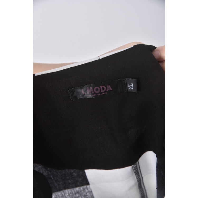 (XL) ob style格紋白色長袖上衣二手衣, , large