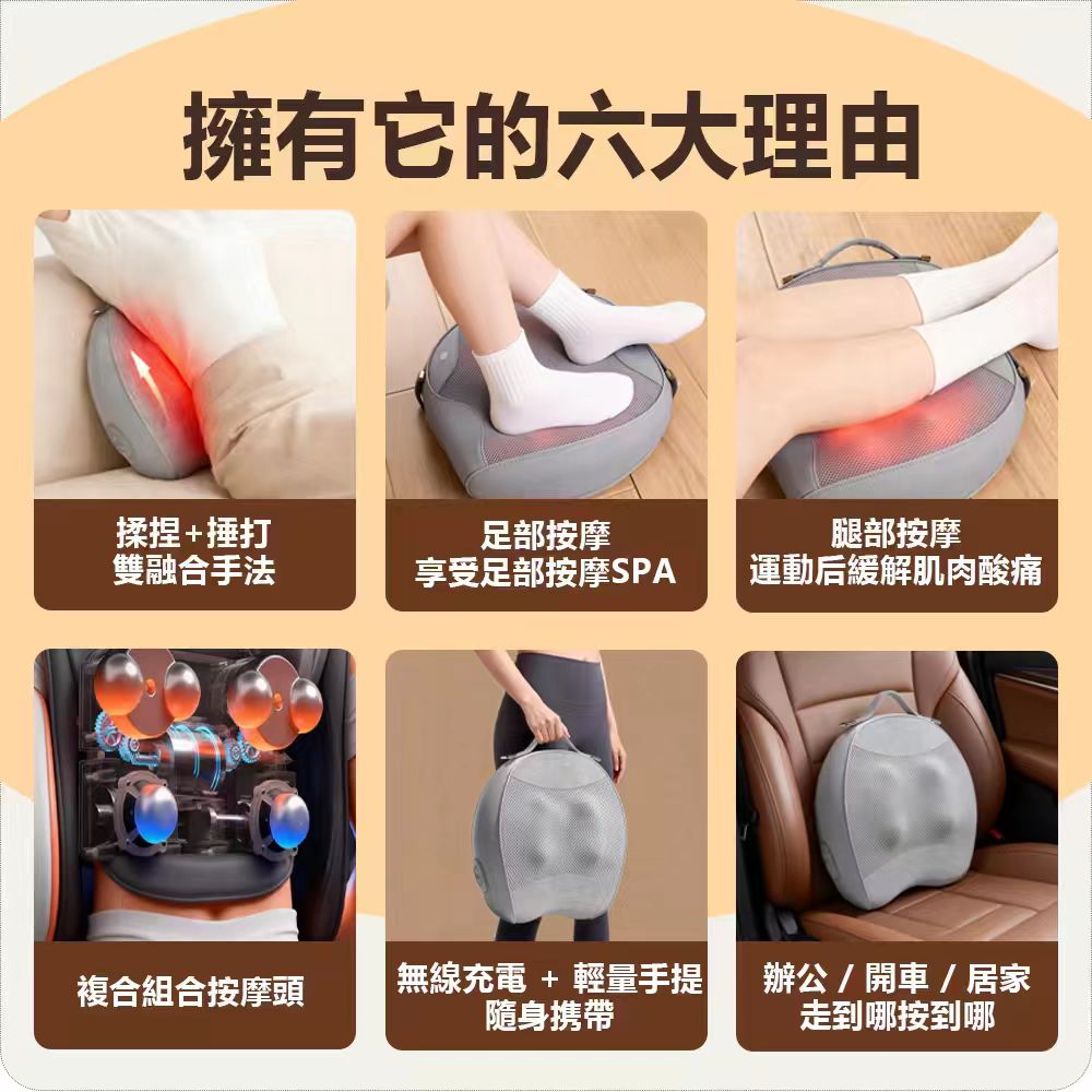 [Beautylife]Multifunctional massager suitable for waist, back and other areas BLF-003, , large
