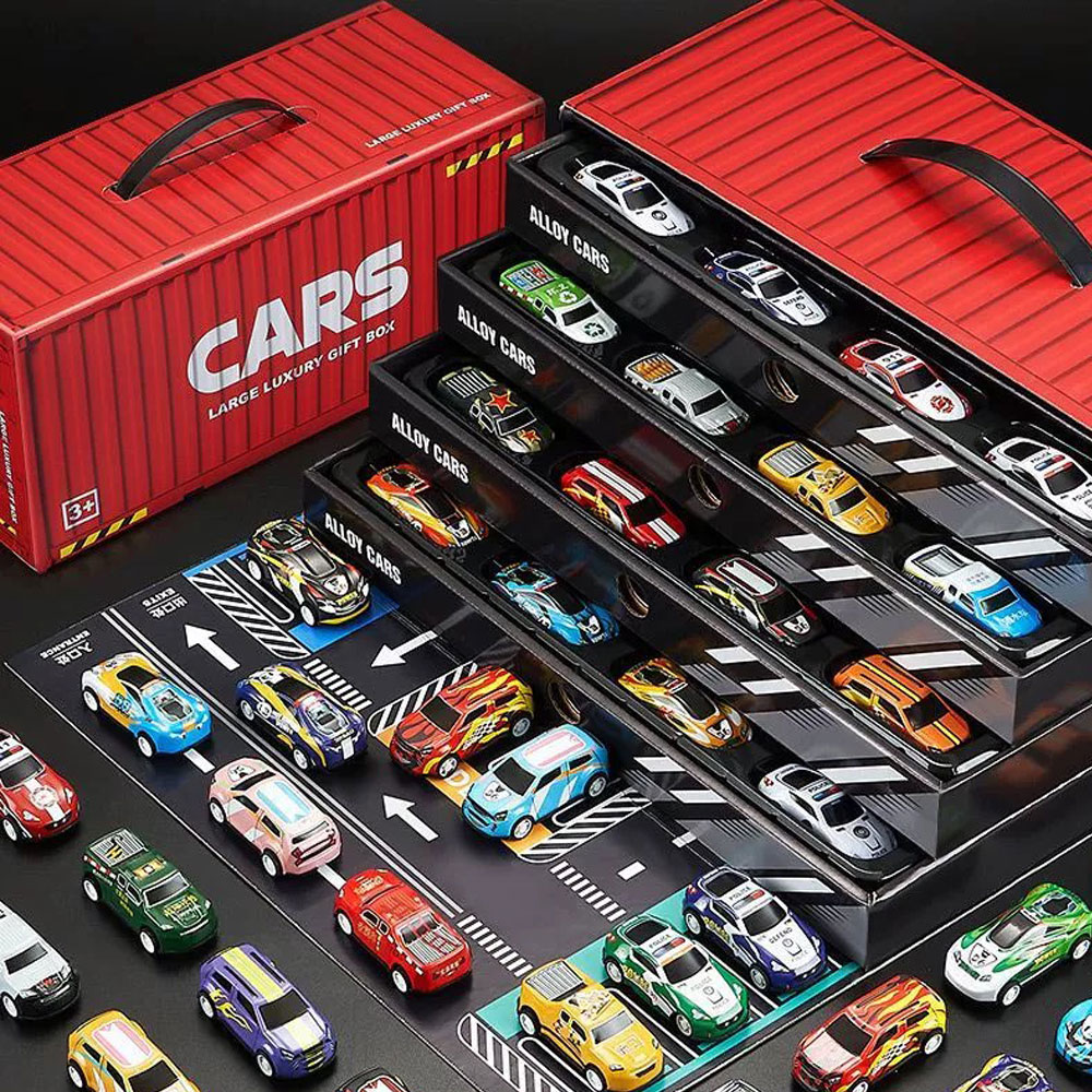 【啾愛你】場景收納貨櫃車-內附48台迴力車, , large