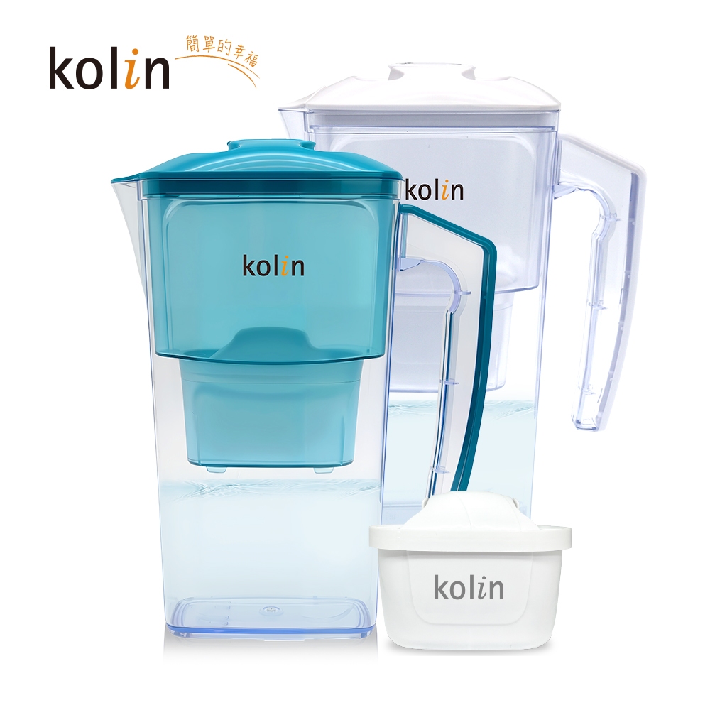 Kolin 歌林 2.5L日系窄身濾水壺(內含四重濾芯*1/適用Brita), , large