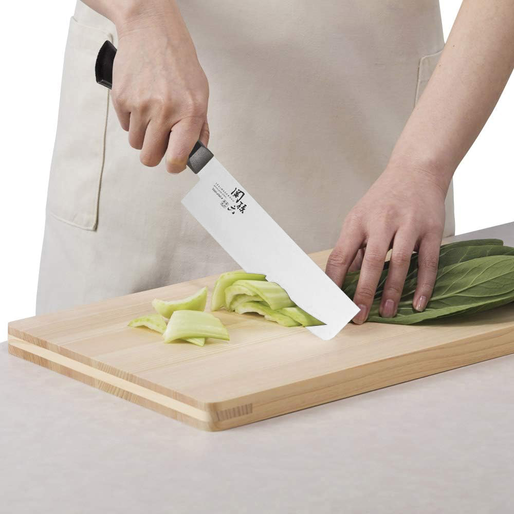 【日本貝印KAI】日本製 若竹名刀 關孫六 料理刀 廚房刀 不鏽鋼刀-16.5cm(菜刀), , large