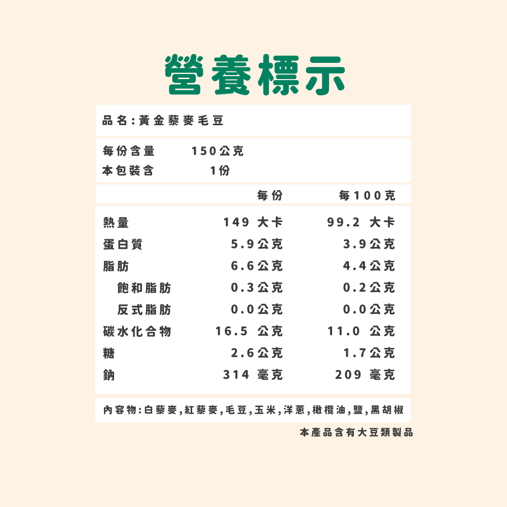 黃金 藜麥毛豆, , large