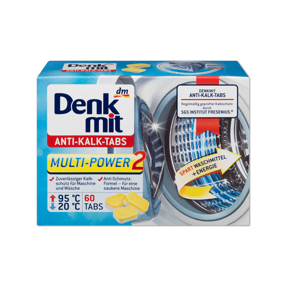 [日日好物]德國DM(Denk mit)-酵素強力洗淨洗衣槽清潔錠60顆/盒(筒槽防霉除臭清潔劑獨立包裝,直立式/滾筒式/雙槽式洗衣機皆適用), , large