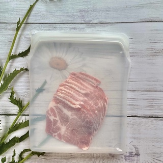 [JC ECO BELIEVER] 水晶白1960ml超密封保鮮袋 矽膠食物袋 食物袋 矽膠袋 矽膠密封保鮮袋 保鮮袋 舒肥袋 夾鏈袋 密封袋  Eco Believer, , large