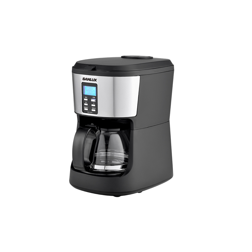 SANLUX Sanyo Taiwan Automatic Grinding Coffee Machine Beans & Powder Dual Use SAC-CP05, , large