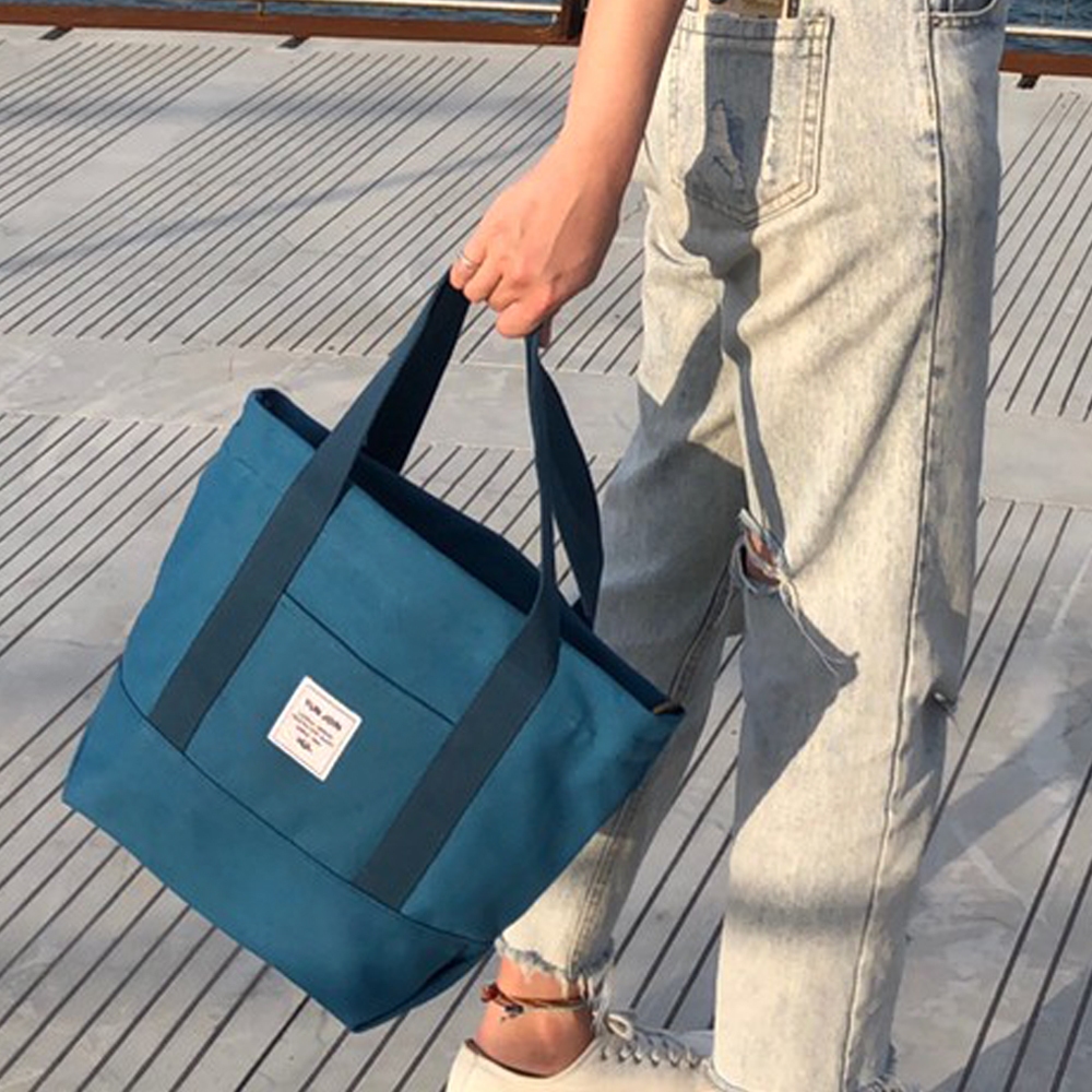 ■五金微鏽出清商品■ 帆布三用休閒托特包 手提 肩背 側背 夏日休閒風 帆布包, , large