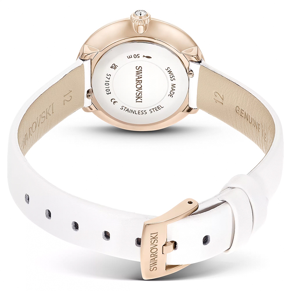 SWAROVSKI 施華洛世奇 Matrix Tennis 水晶錶圈手錶 女錶-30mm 送禮推薦 5710103, , large