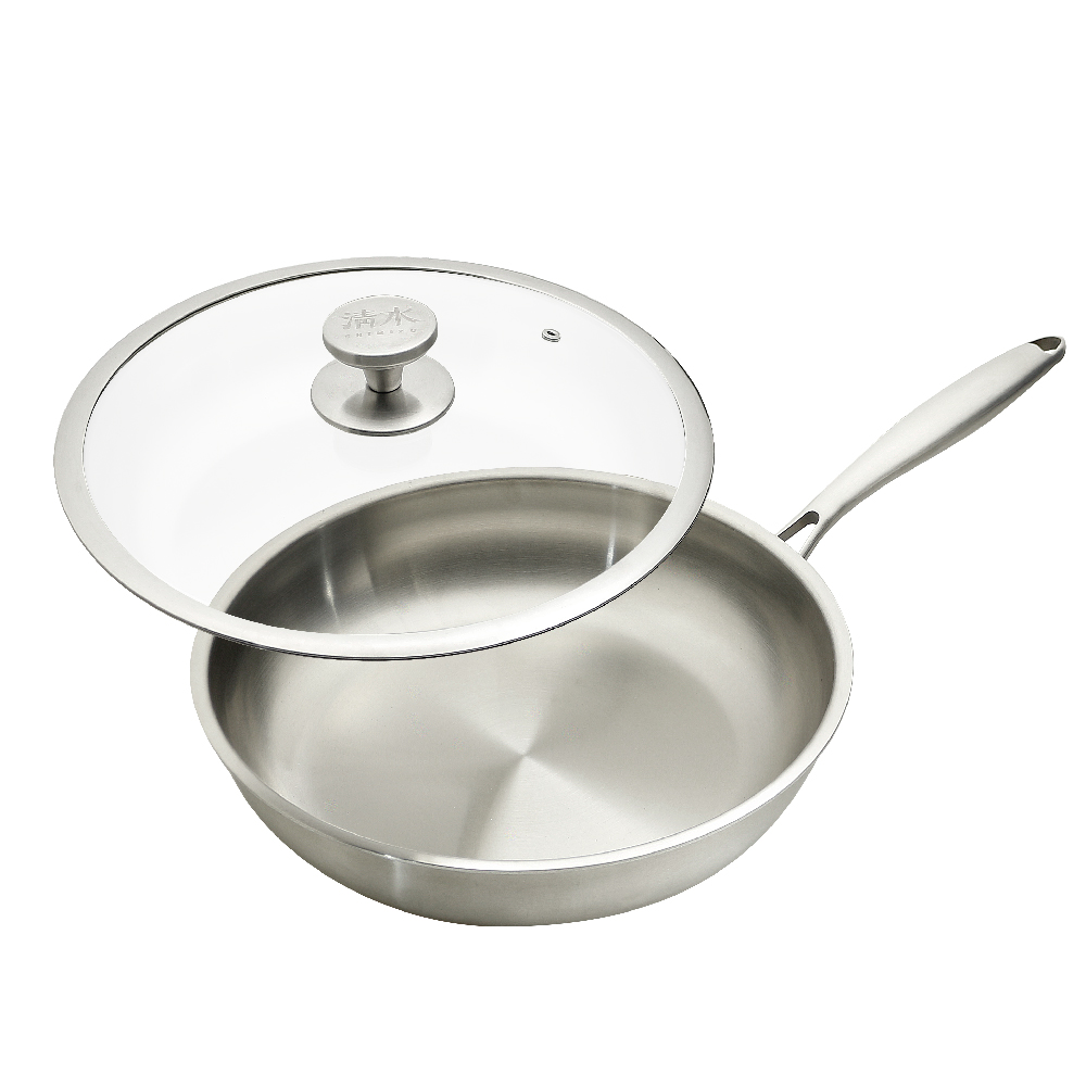 [清水]316不鏽鋼爵鼎平底鍋32CM, , large