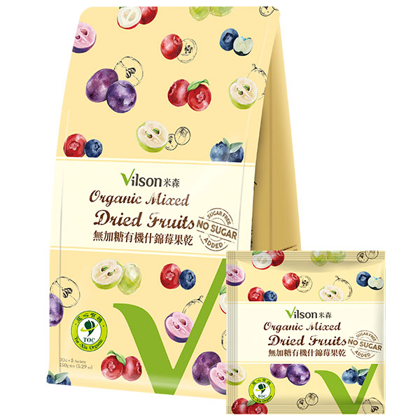 米森-無加糖有機什錦莓果乾30g*5, , large