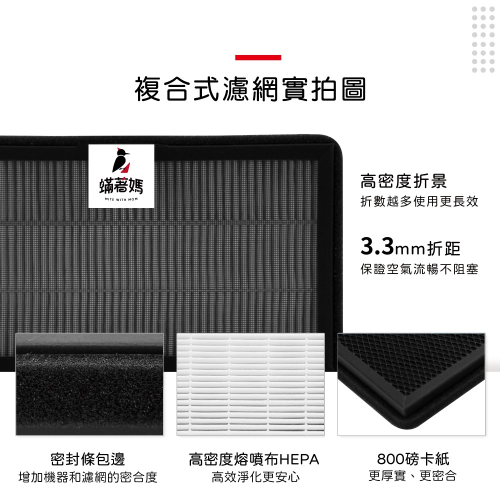 蟎著媽 適用 Honeywell CATWPM25D01 CATWPM25F01 車用 空氣清淨機 濾網, , large