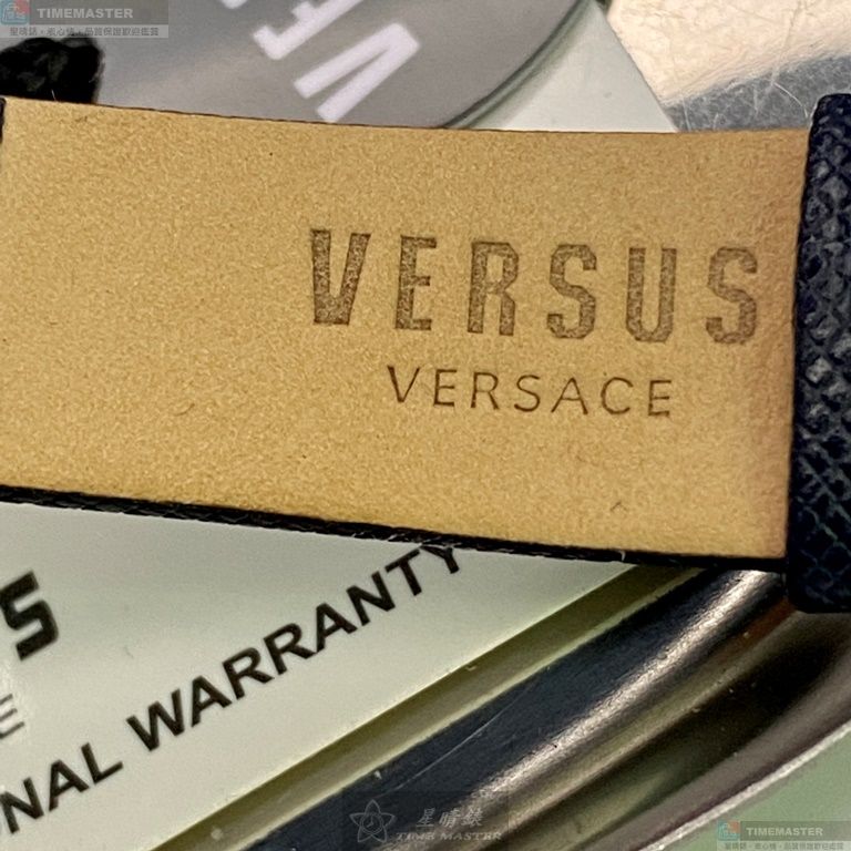[星晴錶業]VERSUS VERSACE手錶,38mm,VV00064深紫藍錶面玫瑰金錶殼深紫藍真皮皮革錶帶款, , large