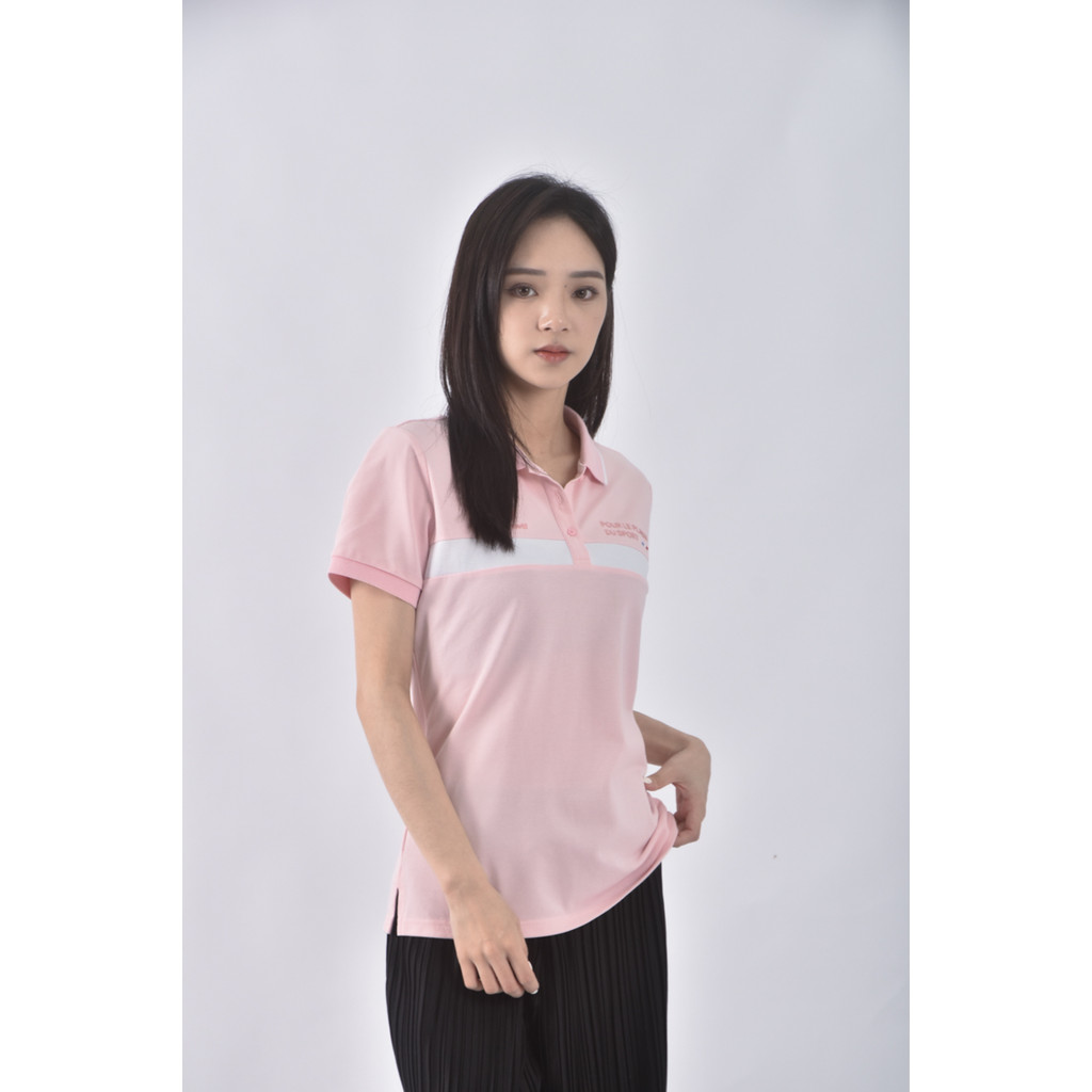 (S) le coq sportif棉質粉色短袖上衣二手衣, , large
