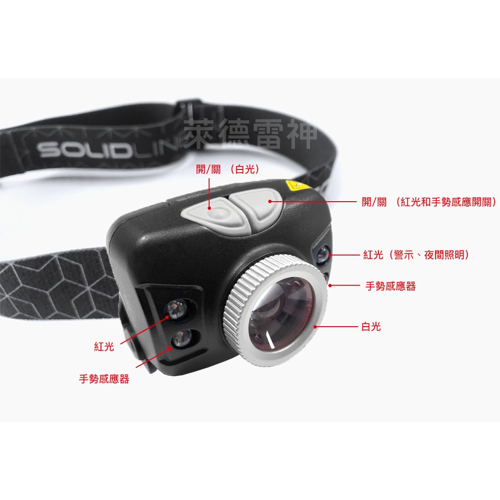 【德國Ledlenser】副品牌 SOLIDLINE SH5 調焦頭燈, , large