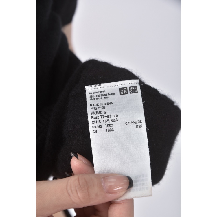 (S) uniqlo黑色上衣二手衣, , large