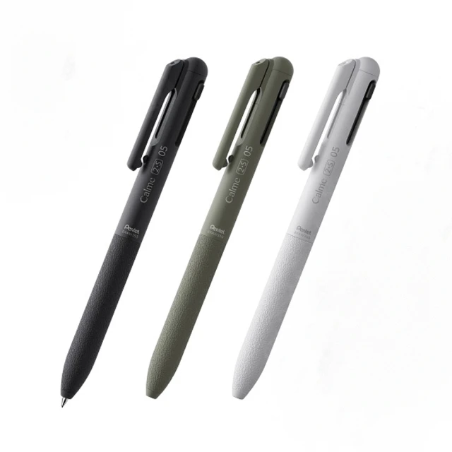 【 Pentel 飛龍 】 Calme靜暮 三用輕油性筆-黑+紅+自動鉛筆 0.5mm /支 XBXAW355  -  多款可選